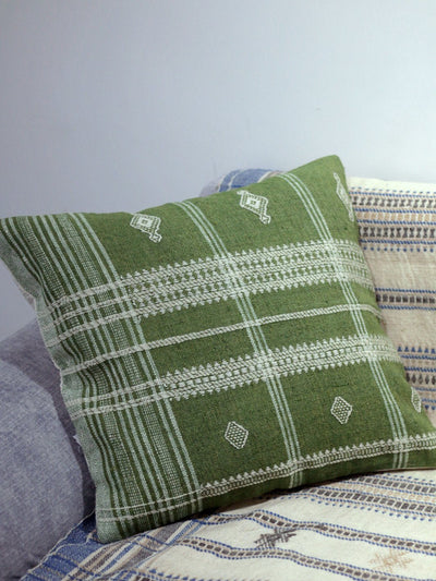 Grace Green Handwoven Cushion Cover Cushion Cover