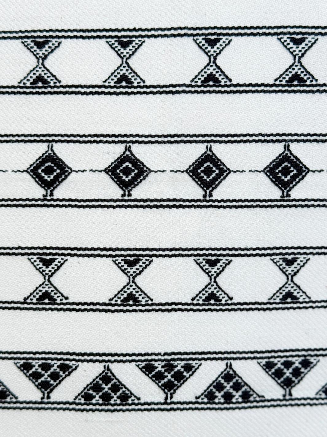 Aztec White Handwoven Cushion Cover Cushion Cover