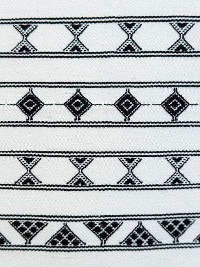 Aztec White Handwoven Cushion Cover Cushion Cover