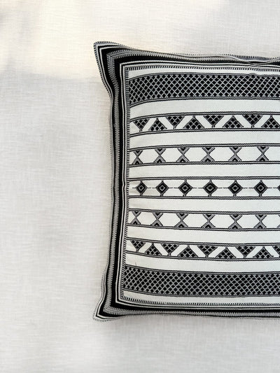Aztec White Handwoven Cushion Cover Cushion Cover