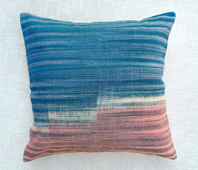 Blue Cherry Merino Silk Cushion Cover 18x18 Cushion Cover