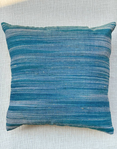 Green Lines Merino Silk Cushion Cover 16x16 Cushion Cover
