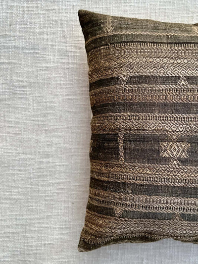 Grey Gold Wool Silk Cushion Cover Cushion Cover