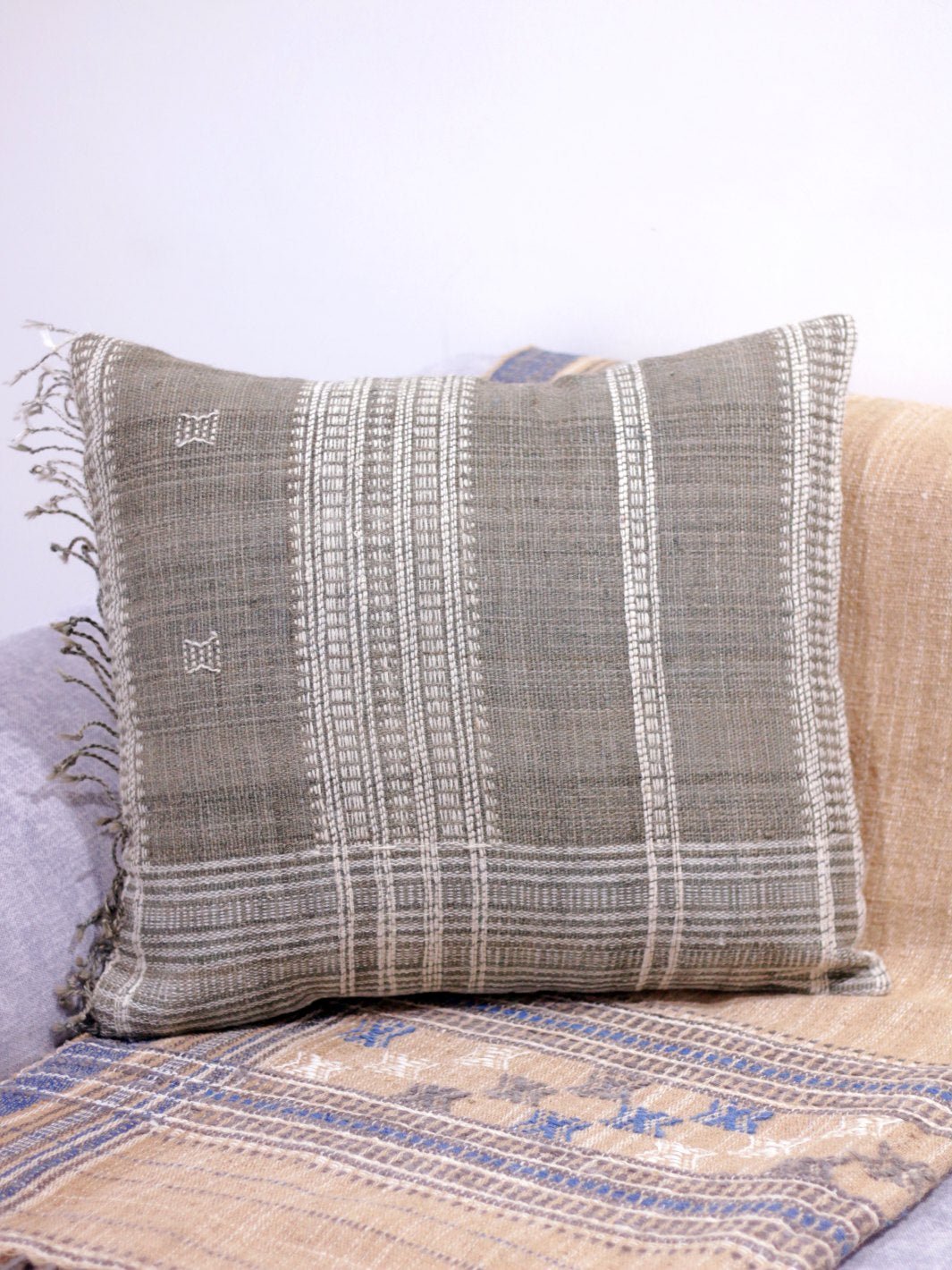 Grey Wool Cushion Cover Cushion Cover