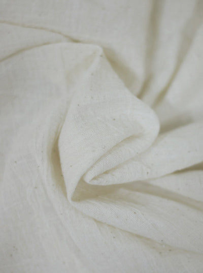 Handwoven undyed kala cotton white fabric