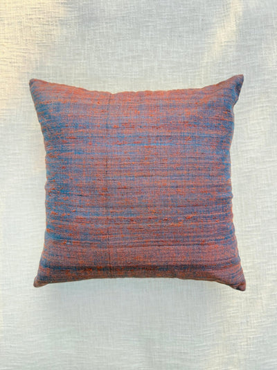 Red Indigo Plain Merino Silk Cushion Cover 18x18 Cushion Cover