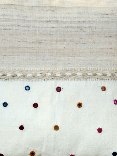 White Mirror Merino Silk Cushion Cover 16x16 Cushion Cover