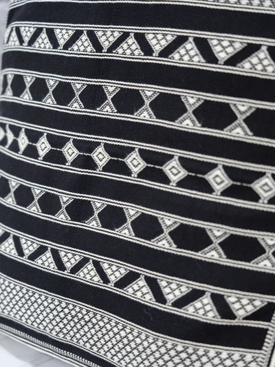 Aztec Black Handwoven Cushion Cover Cushion Cover