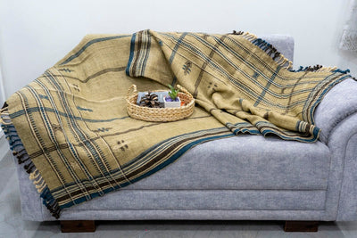 Birch Handwoven Wool Shawl Shawl