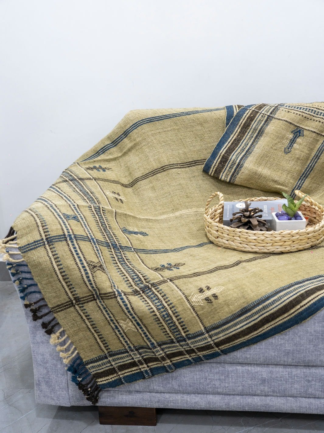 Birch Handwoven Wool Shawl Shawl