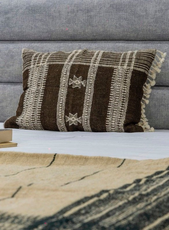 Natural Brown Lumbar Cushion Cover Cushion Cover