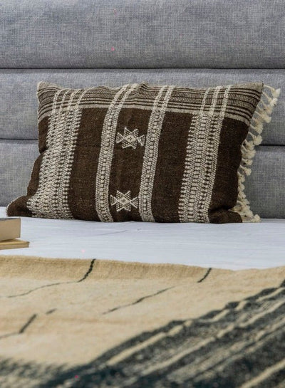 Natural Brown Lumbar Cushion Cover Cushion Cover