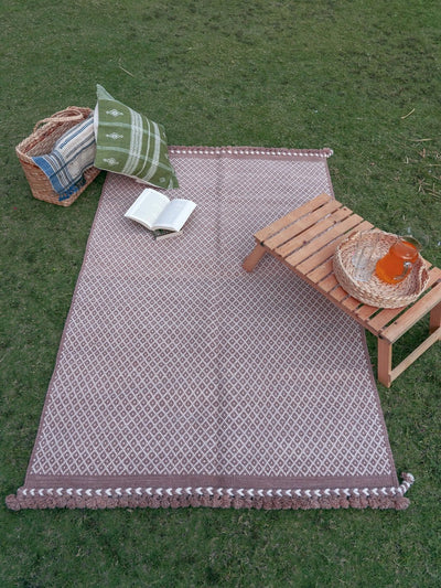 Pastel Handwoven Wool Rug Throw